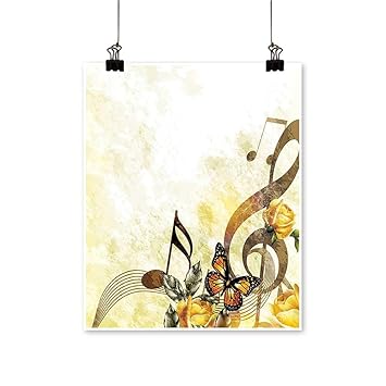 Amazon Com On Canvas Prints Music Roses Romantic Antiquity