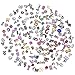 Rinhoo Random Charms for Glass Living Memory Lockets DIY Wholesale Lot Mix 200pc