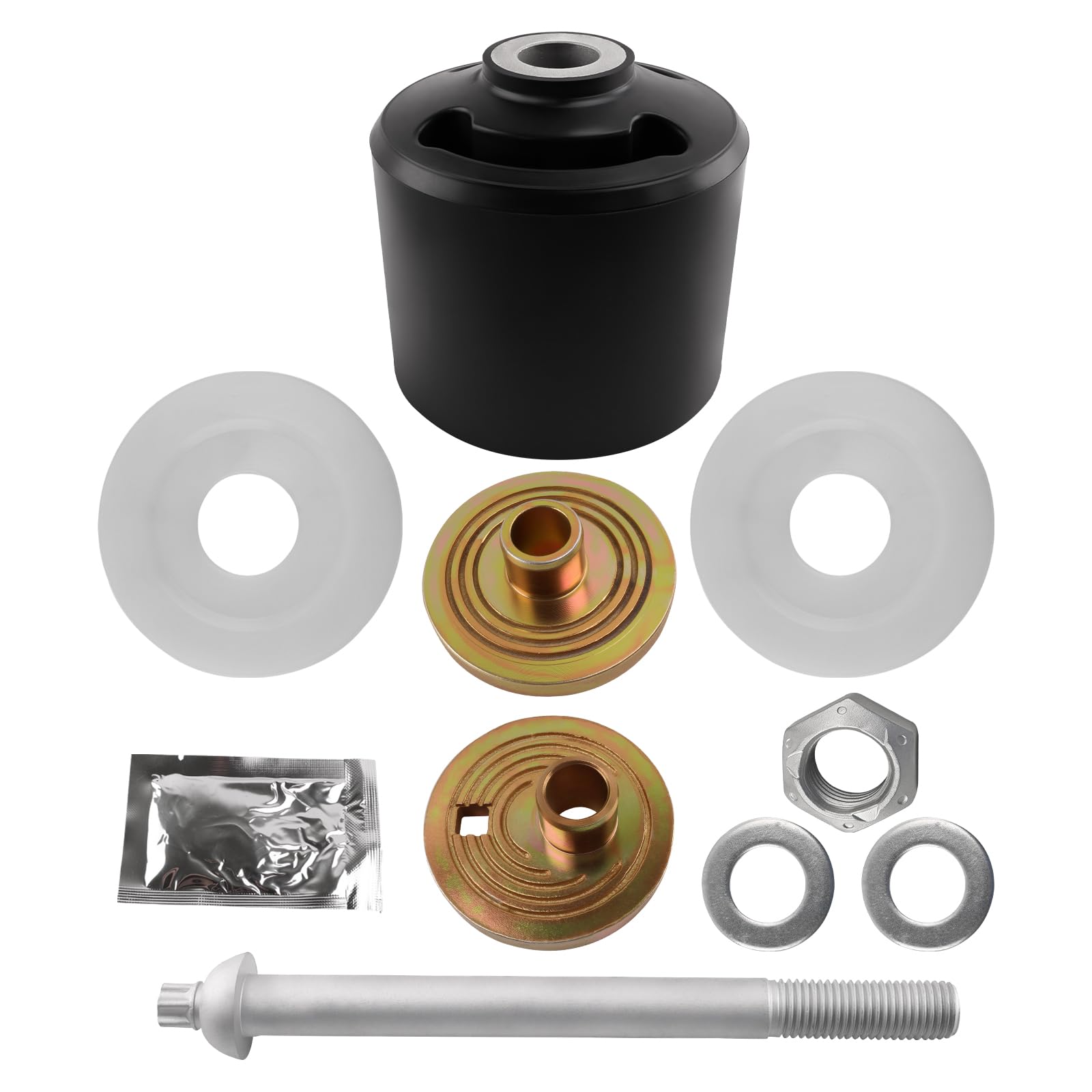 Photo 1 of KJYDXYS Quick Align Pivot Bolt Bushing Kit Compatible with Hendrickson Turner Trailer INTRAAX HT HLM FM20 LK Series with Alignment Collars, Replace 24691S, S-28654