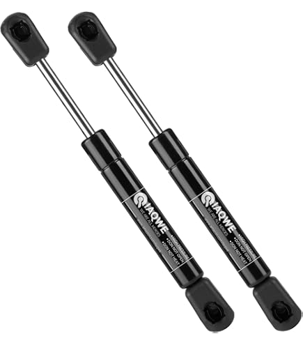 Pair Of RV Gas Struts - 150LB Force, 26.34" Extended, 16.5" Compressed, 10mm Ball Sockets - View #8