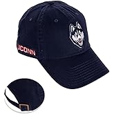Desert Cactus University of Connecticut UConn Baseball Hat Huskies Brimmed Embroidered Hats Cap Adjustable Cloth Strap Adult (Style D1) Blue