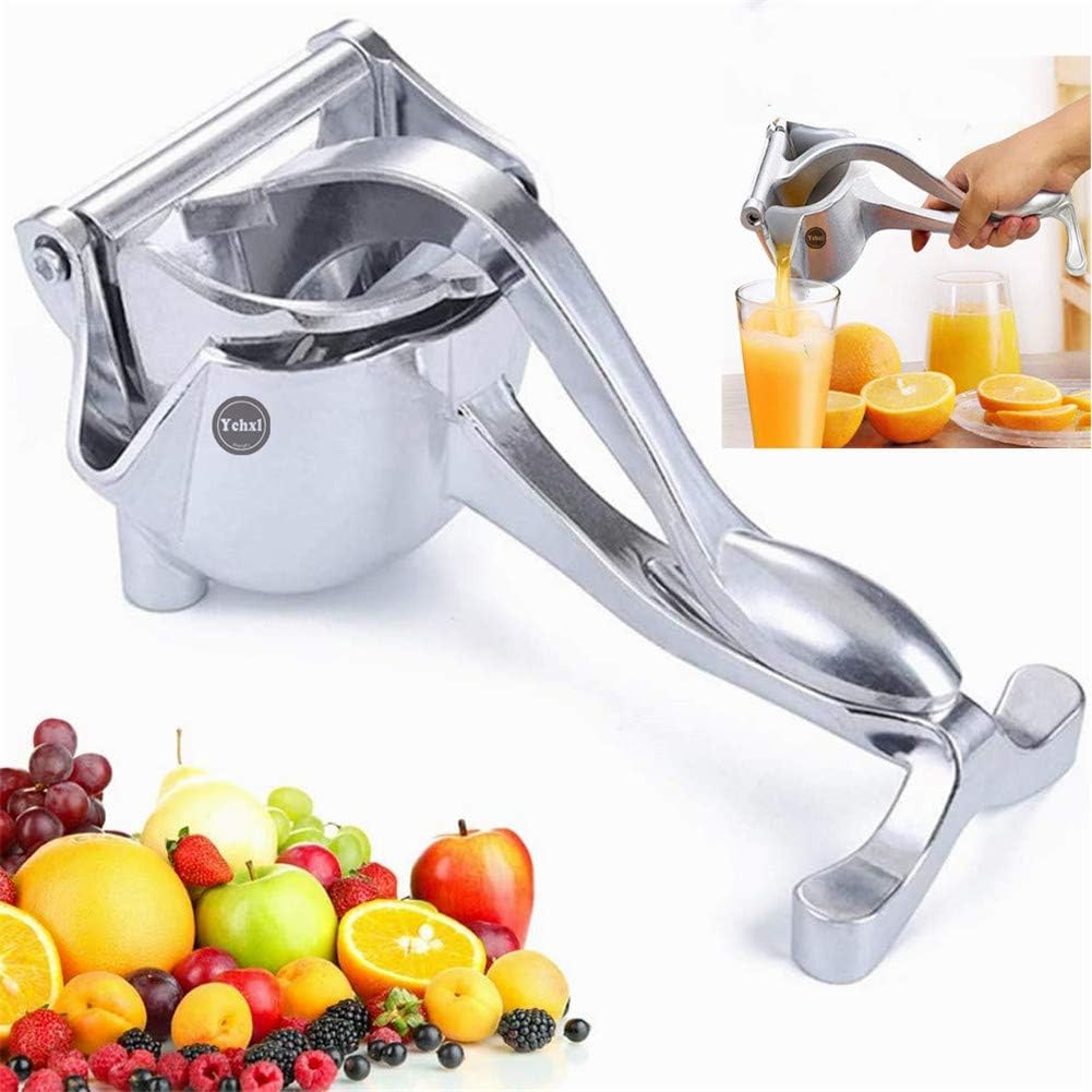 YCHXL Manual Lemon Squeezer,Aluminum Alloy Stainless Steel Manual Lemon and Orange Juicer,Anti-rust Household Citrus Squeezer ,22X10X11cm