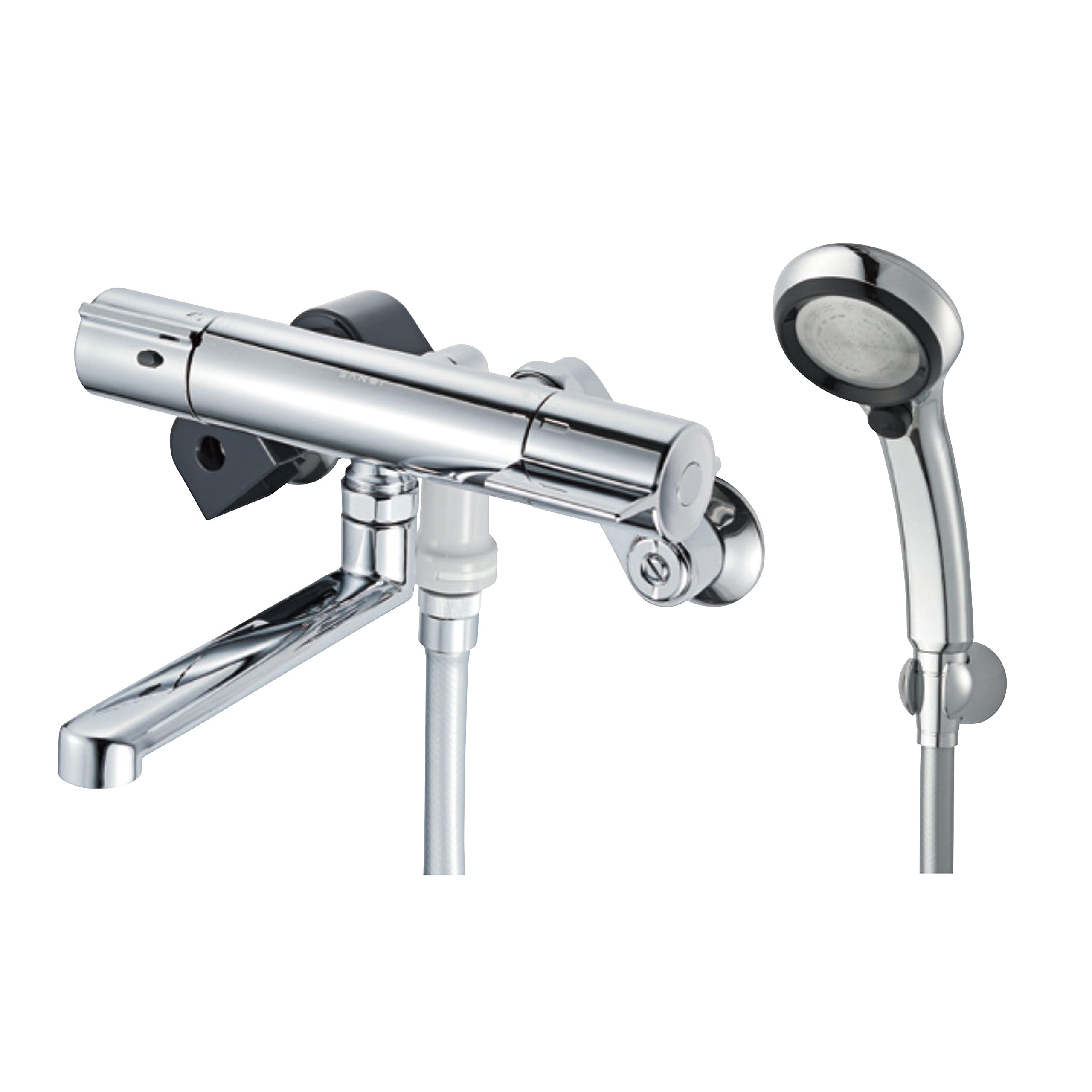 SANEI(サンエイ) サーモシャワー混合栓(レイニーメタリック付) ホース1.6M 一般地用 SK18C-T1L17商品画像