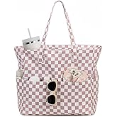 LEDAOU Beach Bag Waterproof Sandproof Women Beach Tote Pool Bag with Zipper for Gym Grocery Travel with Wet Pocket | Sandproof, with Zipper, for Gym, Grocery, Travel, with Wet Pocket