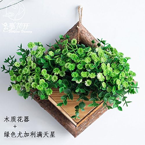 Xmjr Wall Decoration Un Idilico Retro Madera Pared Canasta De