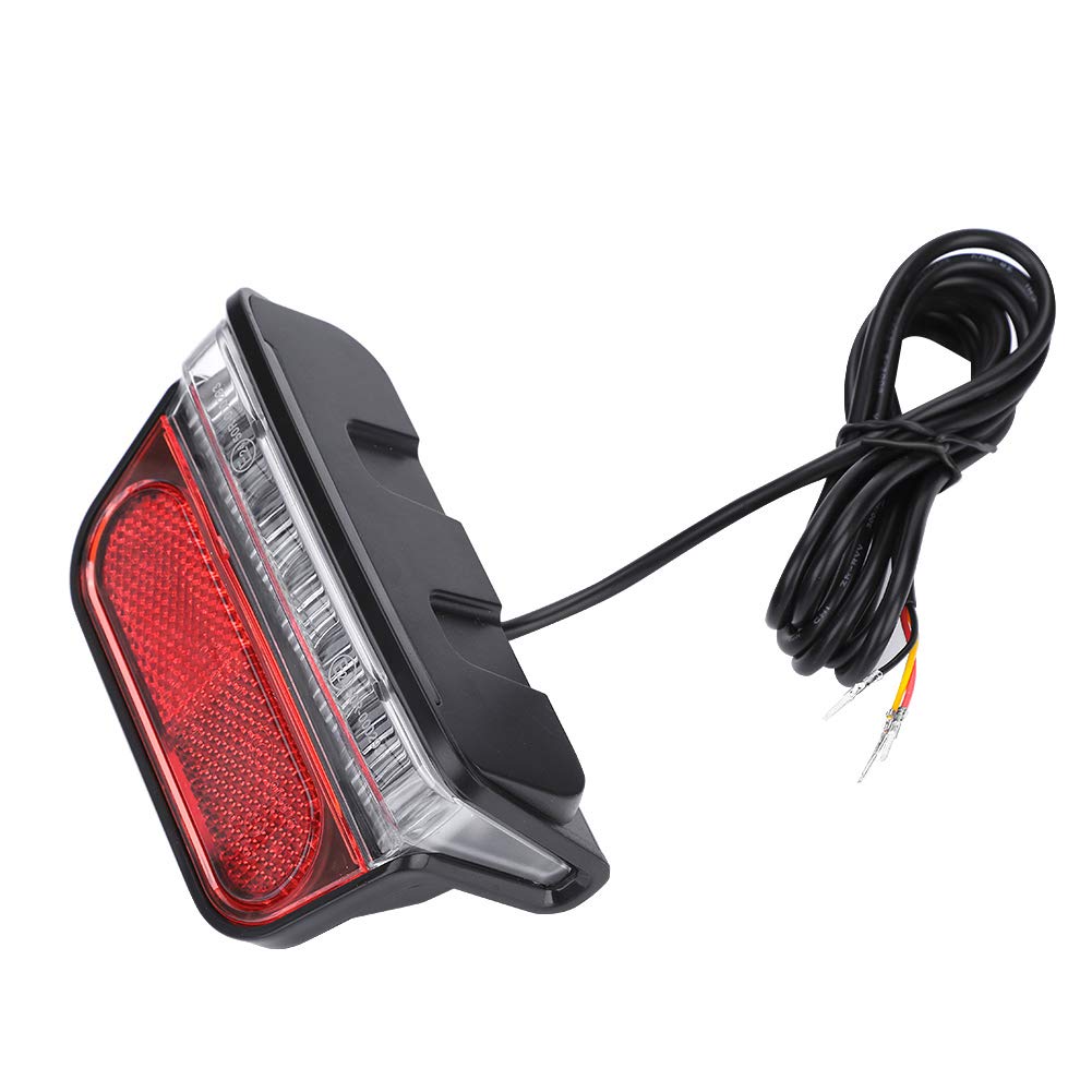 Fishlor Electric Bike Brake Light, Universal Electric Bike Scooter Rear Tail Safety Light Warning Brake Lamp DIY Accessory