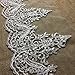 Bridal Veil Lace Trim Gorgeous Elegant Alencon Embroidered Corded Sequined Mesh, 8