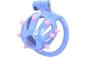 Male Silicone Spikes Chastity Device 3D Printed Cock Cage Yithuet Cobra Massage Points Penis Cage for Sissy Men with 5 Sizes 