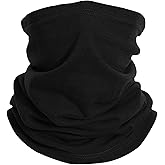 LEADHALO Merino Wool Neck Gaiter for Men & Women–Ski, Hunt&Running,12-Way Wool Ski Face Mask-With Headband&Balaclava Warmer