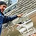 Jovitec Christmas Light Clips Gutter Hang Hooks for Outside String Lights (White, 100 Pieces)
