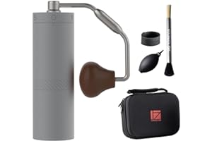 1Zpresso X-Ultra Manual Coffee Grinder-Space Gray, Well-built Sturdy Metal Body, Assembly Stainless Steel Burr, Numerical External Setting, Magnet Catch Cup, Faster Grind Efficiency Portable Mill