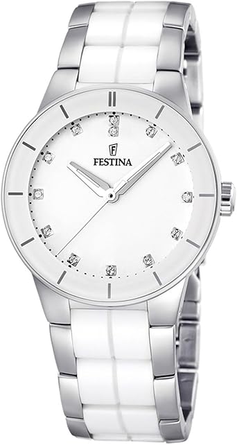 Festina Reloj Analógico para Mujer de Cuarzo con Correa en Cerámica F16531/3