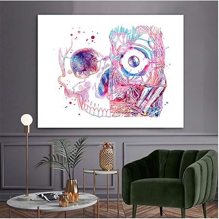 Anatomia Vintage Cuore Floreale Cervello Arte Della Parete Pittura Su Tela Poster E Stampe Retro Quadri Murali Medico Ambulatorio Arredamento 2 Pezzi 30x40 Cm Amazon It Casa E Cucina