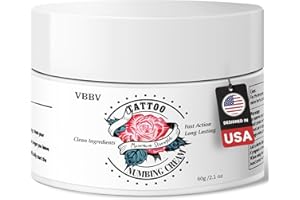 VBBV Tattoo Numbing Cream, Long Lasting Numbing cream for Tattoos Extra Strength, 6 Hours Menthol Painless Tattoo Numbing Cream for Piercing, Waxing, Microneedling (2.1oz/60g)