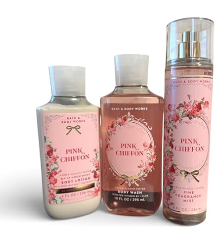 Amazon.com : Bundle Pack Bath Body Works PINK CHIFFON Body Cream