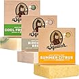 Dr. Squatch Natural Bar Soap for Men - Cold Process Soap with No Harsh Chemicals - Summer Citrus, Birchwood Breeze & Cool Fresh Aloe (5 oz, 3-Pack)