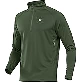 NORTHYARD Quarter Zip Pullover Men Running Shirt Long Sleeve Moisture Wicking Quick Dry Athletic Workout Shirts