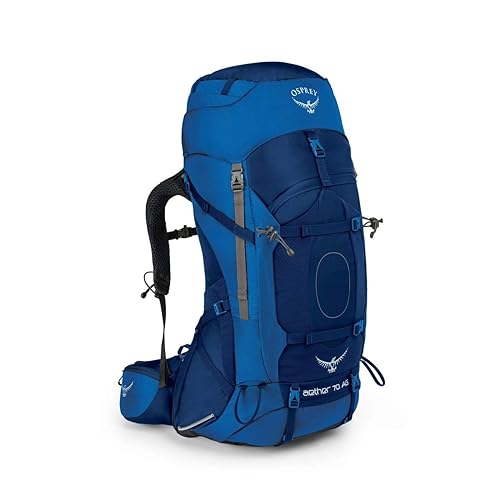 Osprey Packs Aether Ag 70 Backpacking Pack, Neptune Blue, Medium