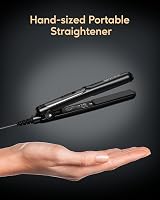 wavytalk Mini Hair Straighteners Ceramic Dual Voltage Travel Accessory Black view 6