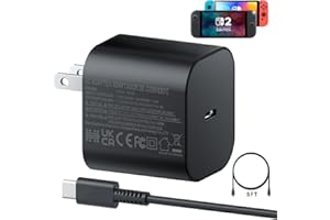 PDOBQ Charger for Nintendo Switch 2, 60W AC Power Adapter Fast Charging for Nintendo Switch2/Switch/LITE/OLED/Steam Deck, Support Switch TV Dock Mode Output 20V 3A USB C Chargers with 5Ft Charger Cable