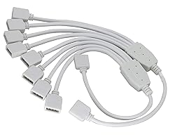 HCFeng 4 Pins Y-Splitter Cable 4 Pin Y Splitter 4