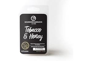 Milkhouse Candle Company,Tobacco & Honey, Creamery Collection Soy Wax Fragrance Melts, 5.5 Ounce