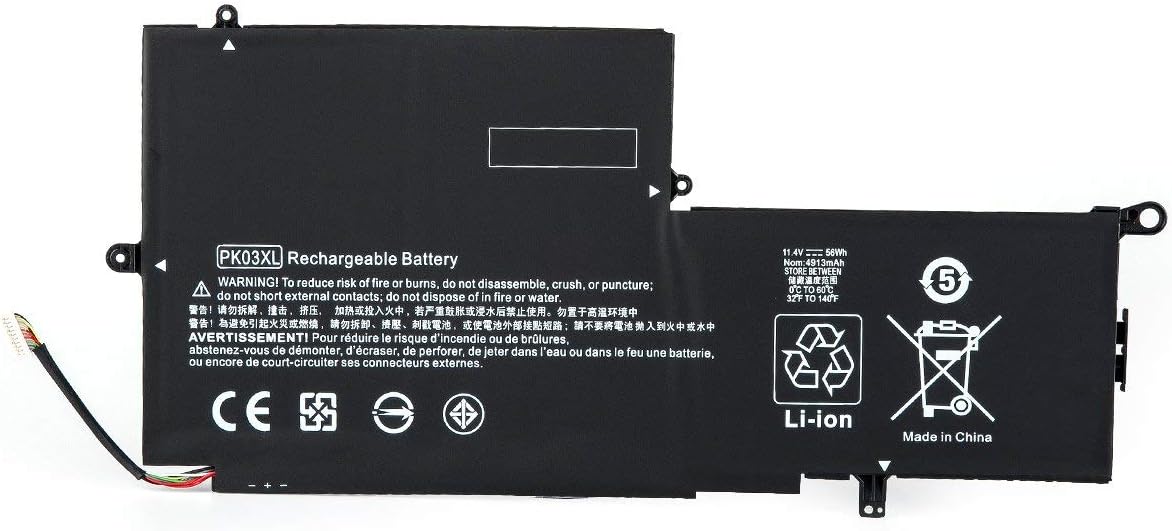 ASKC 56Wh PK03XL Laptop Battery for HP Spectre Pro X360 G1 G2 13-4000 4100 4200 Series 13-4003dx 4005dx 4006tu 4009na 4000nf 4020ca 4101dx 4103dx 4105dx 4203ng 4231ng HSTNN-DB6S 789116-005