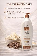 First Lady Cocoa Butter Lotion 1000ml Pump Vitamin E Ceramide Dry Skin Hydration view 5
