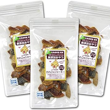 Amazon 国産 手作り無添加犬のおやつ 北海道原産 ころころサーモン 3袋セット 国産 犬のおやつ ジャーキー 通販