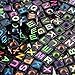 Letter Beads - 1000-Count Alphabet Beads for Kids Jewelry Making, Bracelet, Necklaces, Multicolored Cube Beads, 0.25 x 0.25 x 0.25 Inches