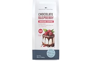 Paramount Roasters Chocolate Raspberry Flavored Ground Coffee, 12 oz medium roast, Paramount Coffee Company