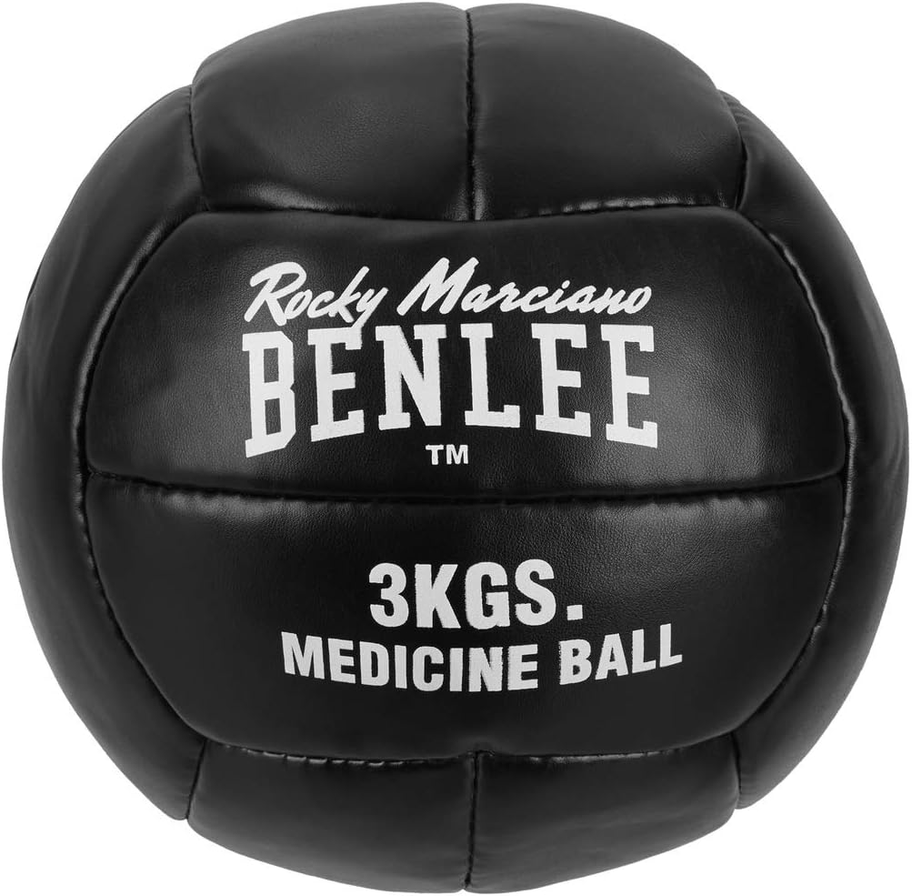 Ben Lee Rocky Marciano Unisex - Adults Paveley Artificial Leather Medicine Ball, Black, 3kg