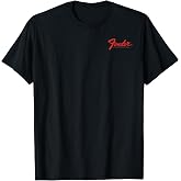 Fender Vintage Guitar Pocket Logo Design T-Shirt