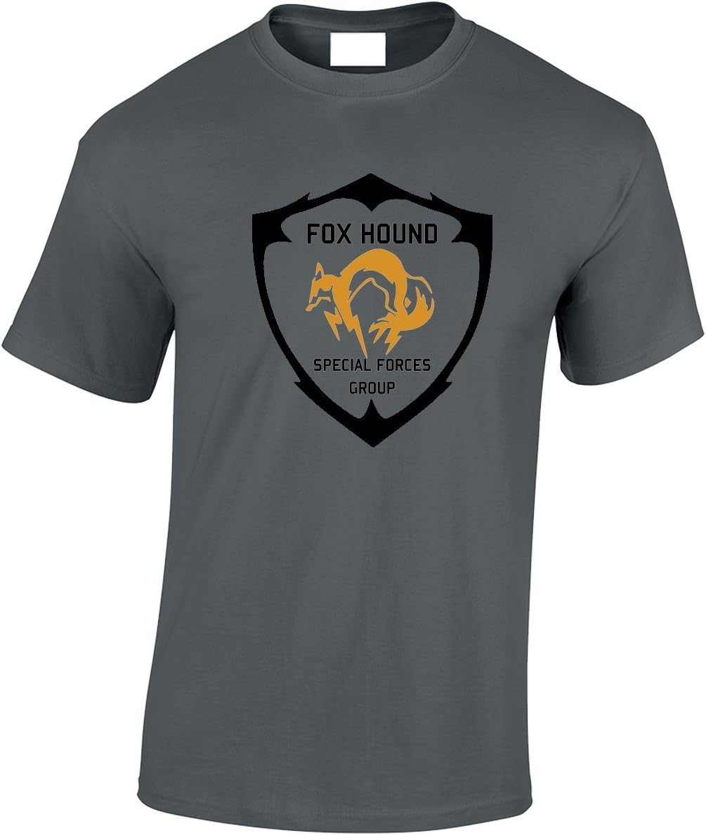 Crown Designs Fox Hound Special Forces Group Metal Gear Cool Video Game Fan for Men & Teenagers T-Shirts Tops