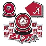 Alabama Crimson Tide Party Pack - Plates, Napkins, Cups - Serves 8