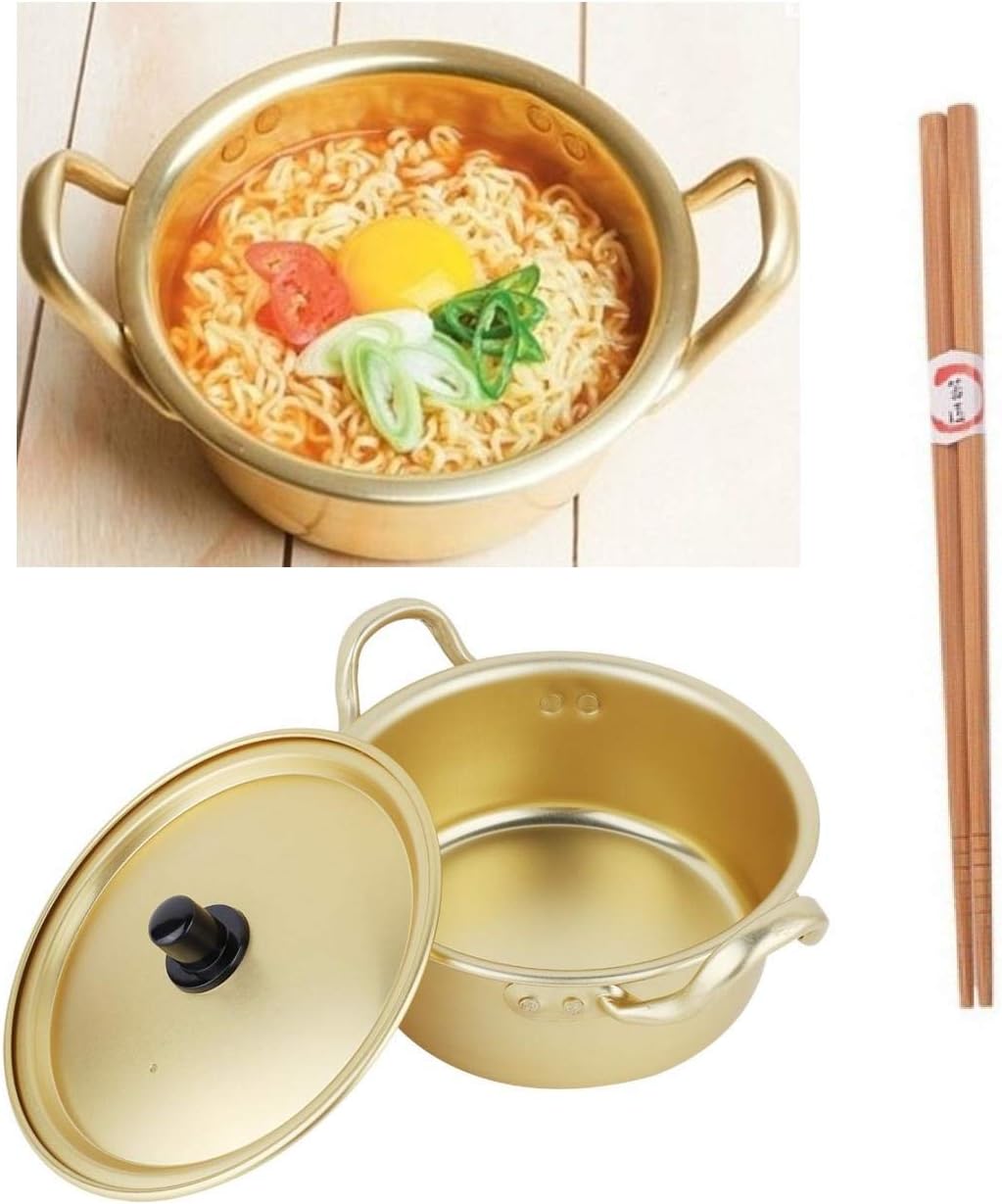 Korean Noodle Pot Hot Shin Ramyun Aluminum 6.3(16cm) with SoltreeBundle