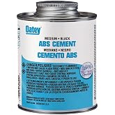 Oatey 30902 ABS Medium Cement, Black, 32-Ounce, 32 oz, 32 Ounce