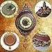Giftgarden Vintage Wall Clock Non Ticking Silent Battery Operated Quartz Movement Pendulum Retro Style Wall Decor for Office Kitchen Living Room Indoor Decorative Clocks
