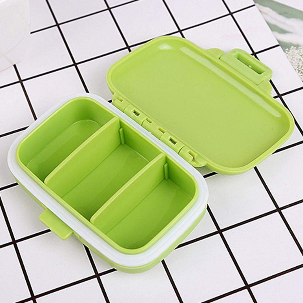 Zuionk 3 Fach Pillenetui Aufbewahrungs Box Reisemobil Medizinteile Organizer Tablettenteiler
