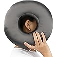 Heal n Hope Silky Satin Piercing Pillow Ear Pillows Donut with Hole for Ear Pain CNH Piercing Pain Relief Sleeping Pressure Sore Side Sleepers Smooth Cooling Ear Guard Protector, Dark Gray