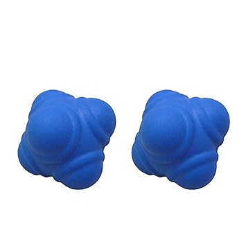 Foricx Improving Agility/Reflexes/Hand-Eye Coordination Reaction Balls (Red, Blue, Orange, Green) -Pack of 2