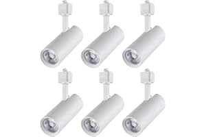 Arcfox 15W 3000K Dimmable LED Track Lighting Heads Bright 3 Wire Single Circuit H Type Track Light Fixture Dimmable CRI90 for Shopping Mall Retail Store Office Restaurant Gallery White 6 Pack