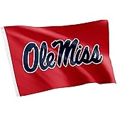 Desert Cactus University of Mississippi Flag Rebels Ole Miss U of M Banners 100% Polyester Indoor Outdoor 3x5 feet Flags (Design W)