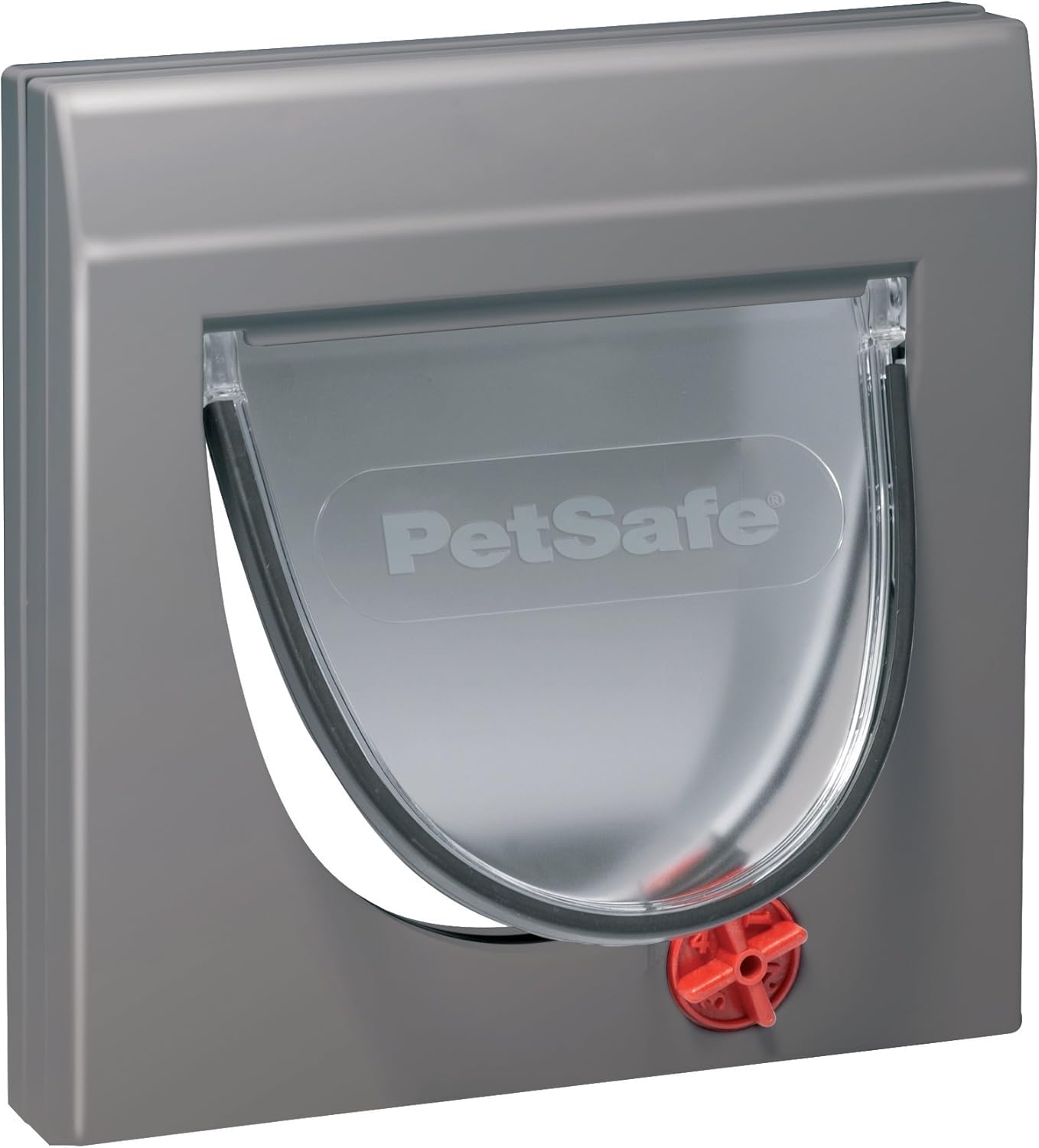 PetSafe Staywell Cat Flap, Free-Swinging Flap, Four Locking Options, Telescopic Frame, with Tunnel, Heavy Duty, Weatherproof, Silent, Magnetic Frame, for Cats with a Max. Weight of 7 kg, Grey