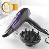 Remington D3190 2200W Ionic Hair Dryer Purple Diffuser Concentrator 3 heat view 2