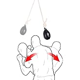 INNOLIFE Boxing Slip Bag, Dodge Hide Speed Ball for Reflex Training, MMA Pendulum Training - Maize Leather Ball Included