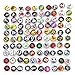 Coolrunner Lot Surgical Steel Metal Tongue Rings Barbells Funny Nasty Wordings Picture Logo Signs 14g - Length 5/8