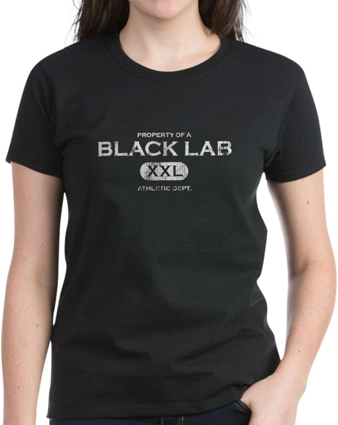 CafePress Property Of Black Lab Womens Cotton TShirt Amazon.co.uk