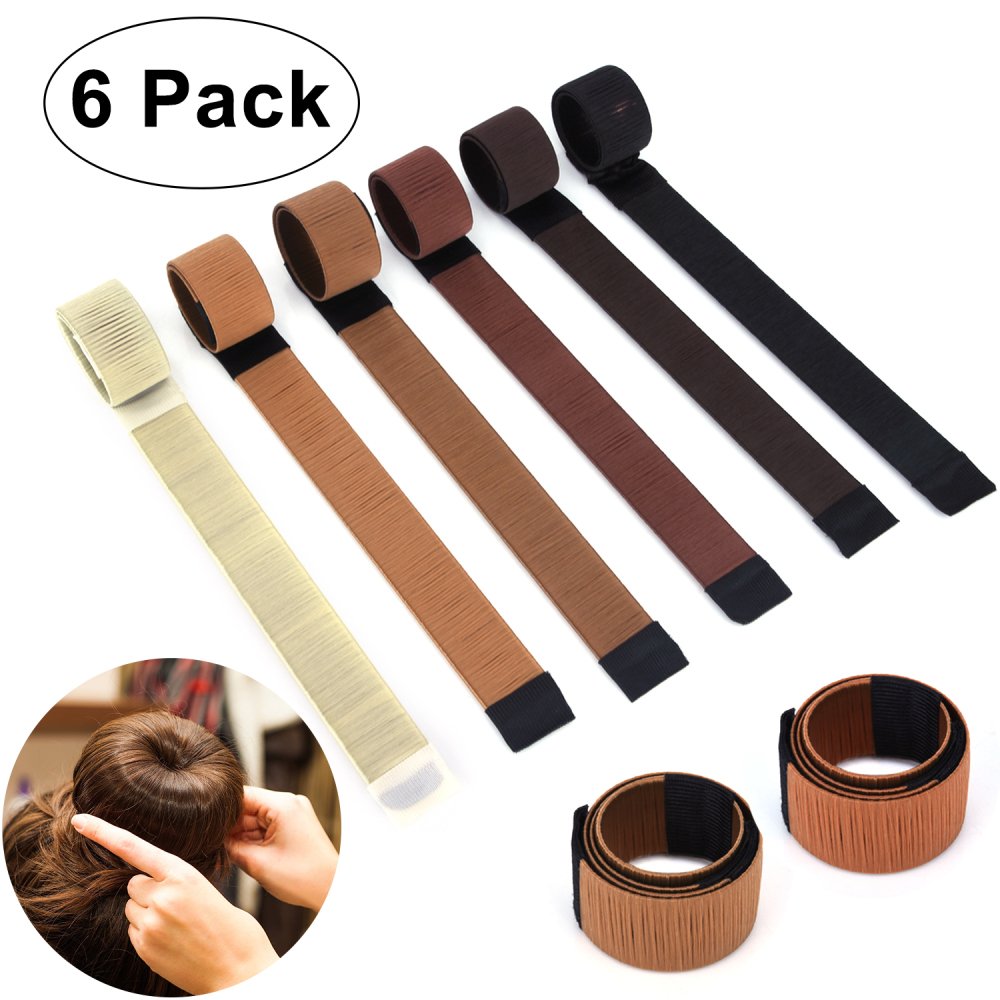 WEBSUN 6PCS Hair Bun Maker Easy & Fast Donut Bun Maker, Magic Perfect