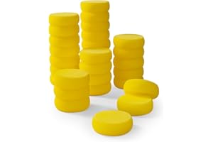 ALISWAT 30 Pcs 2.9 inch Small Sponge Round Synthetic Artist Sponges Watercolor Sponges for Painting, Crafts, Ceramics, Household Use and More